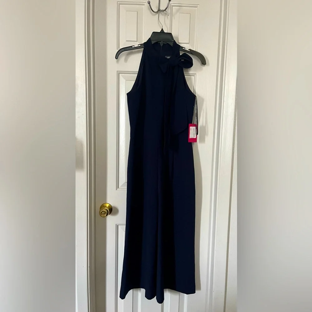 Size 4 Navy Blue Jumpsuit - Picture 1 of 3